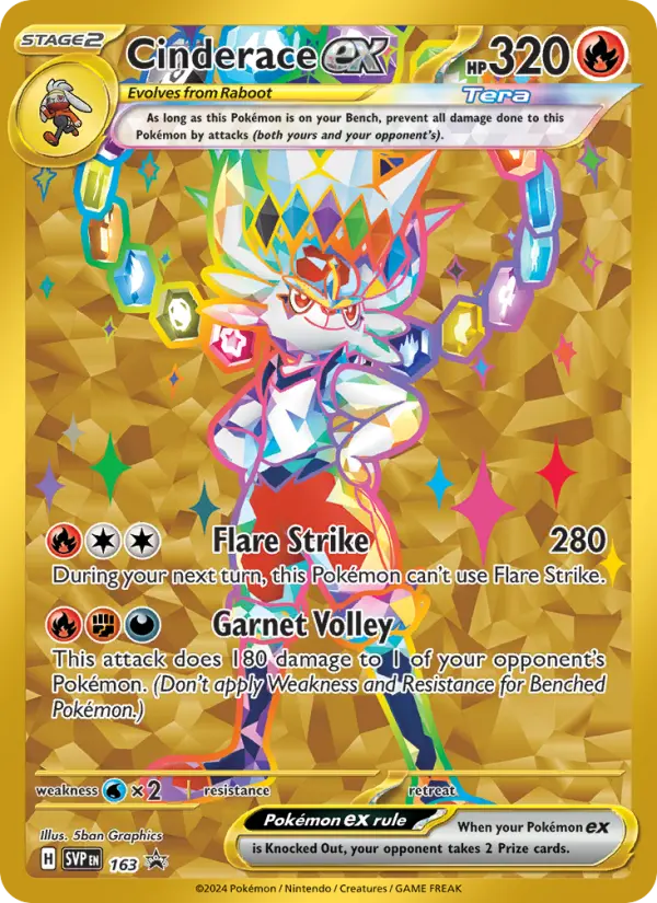 Cinderace ex card