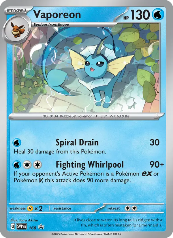 Vaporeon card