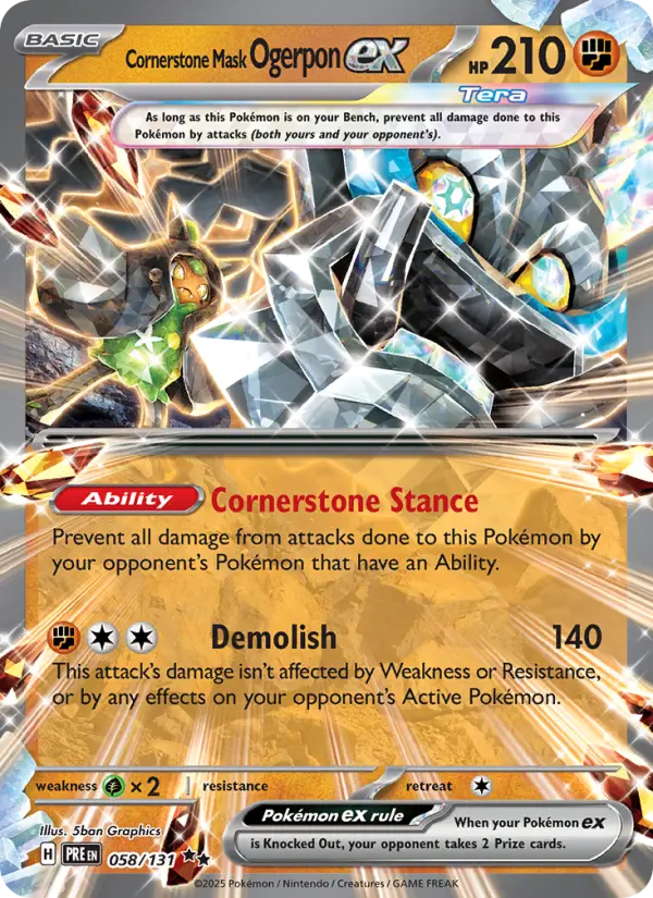 Cornerstone Mask Ogerpon ex card