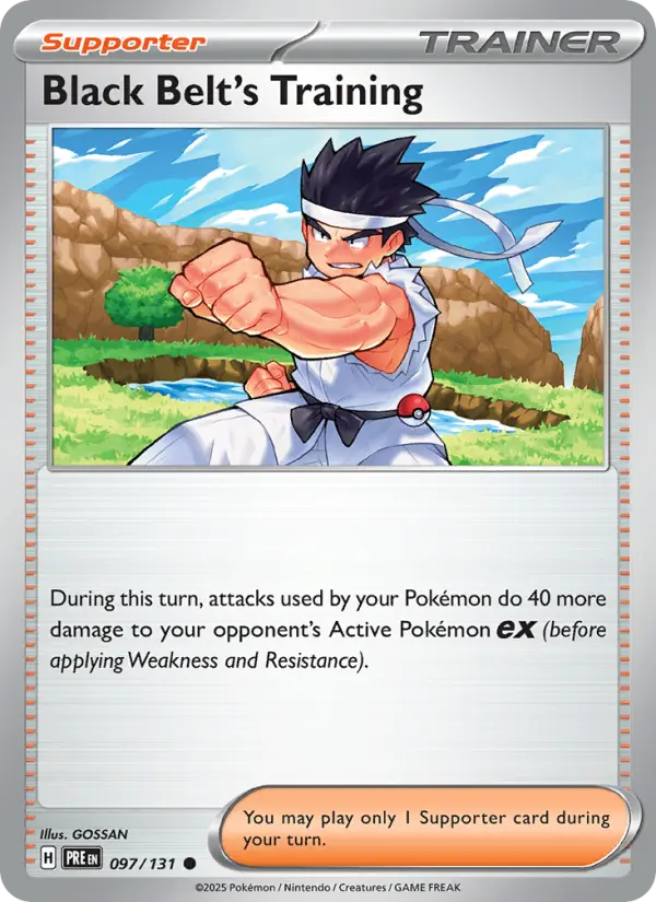 Black Belt's Training card