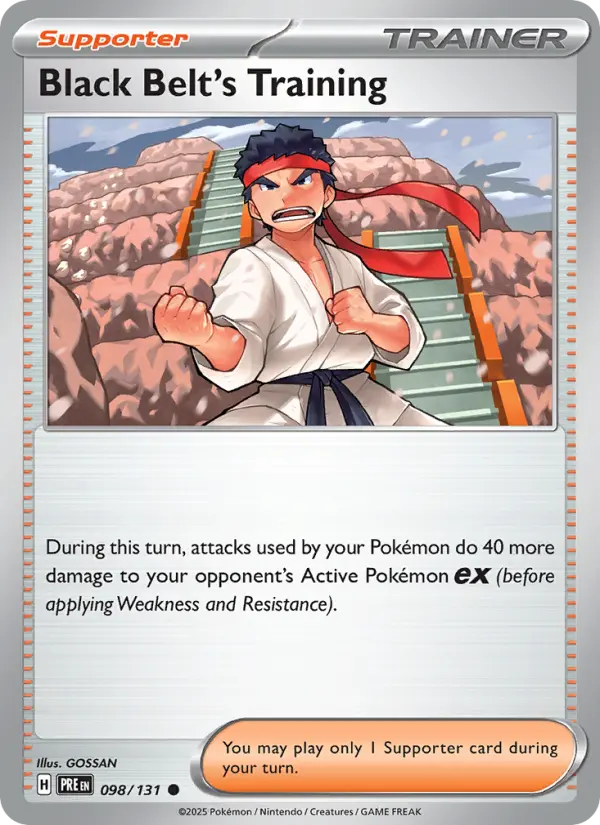 Black Belt's Training card