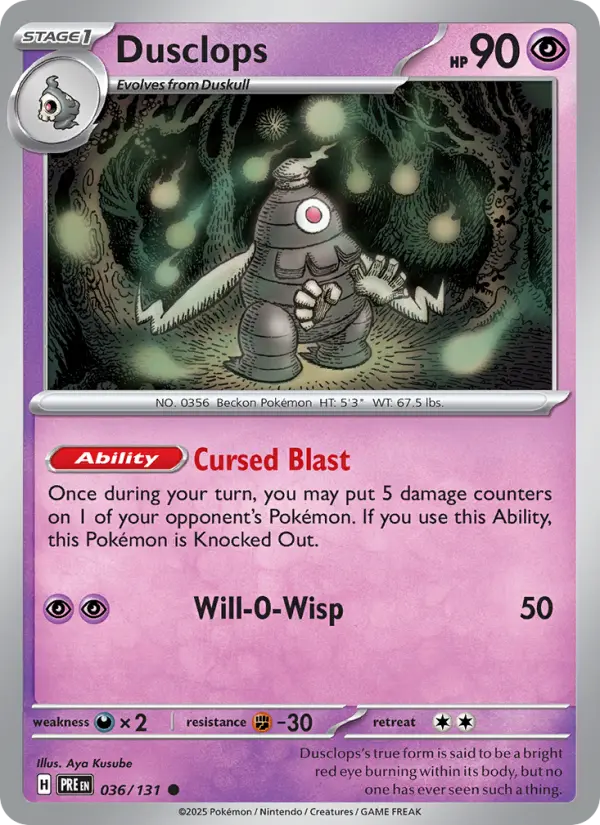 Dusclops card