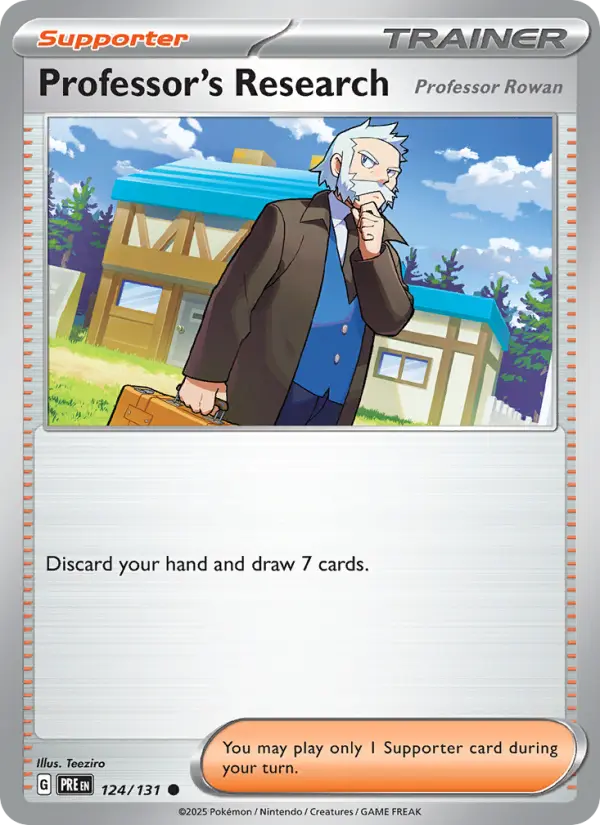 Professor's Research card