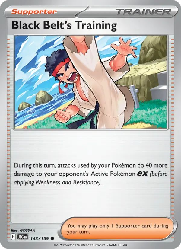 Black Belt's Training card