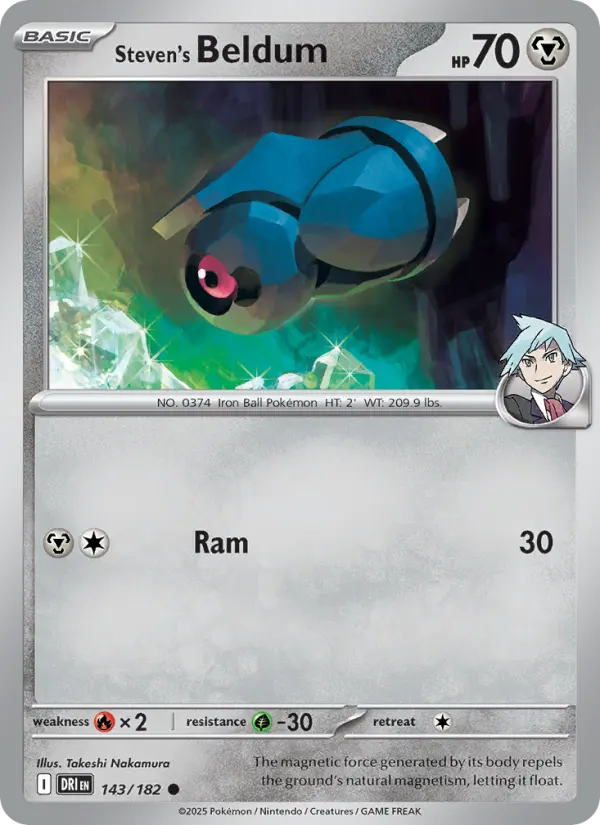 Steven's Beldum card