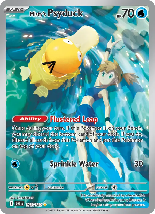 Misty's Psyduck card