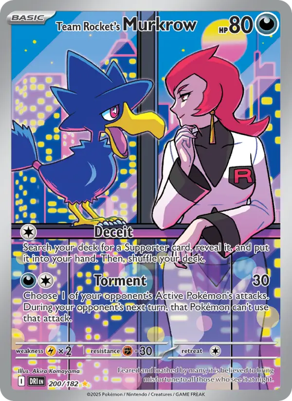 Team Rocket's Murkrow card