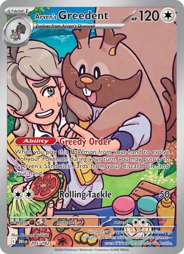 Arven's Greedent card