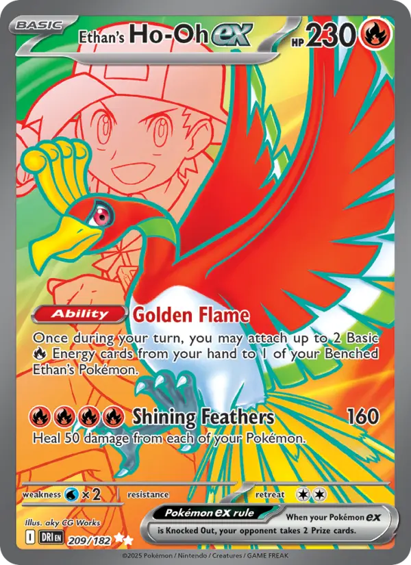 Ethan's Ho-Oh ex card