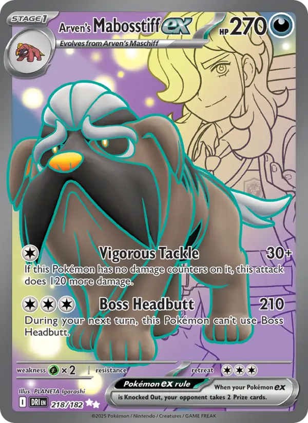 Arven's Mabosstiff ex card