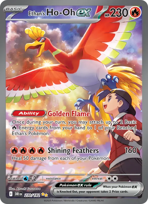 Ethan's Ho-Oh ex card