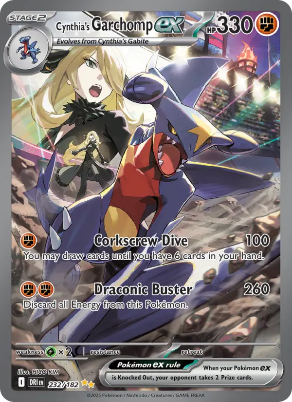 Cynthia's Garchomp ex card