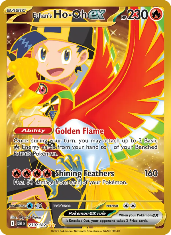 Ethan's Ho-Oh ex card
