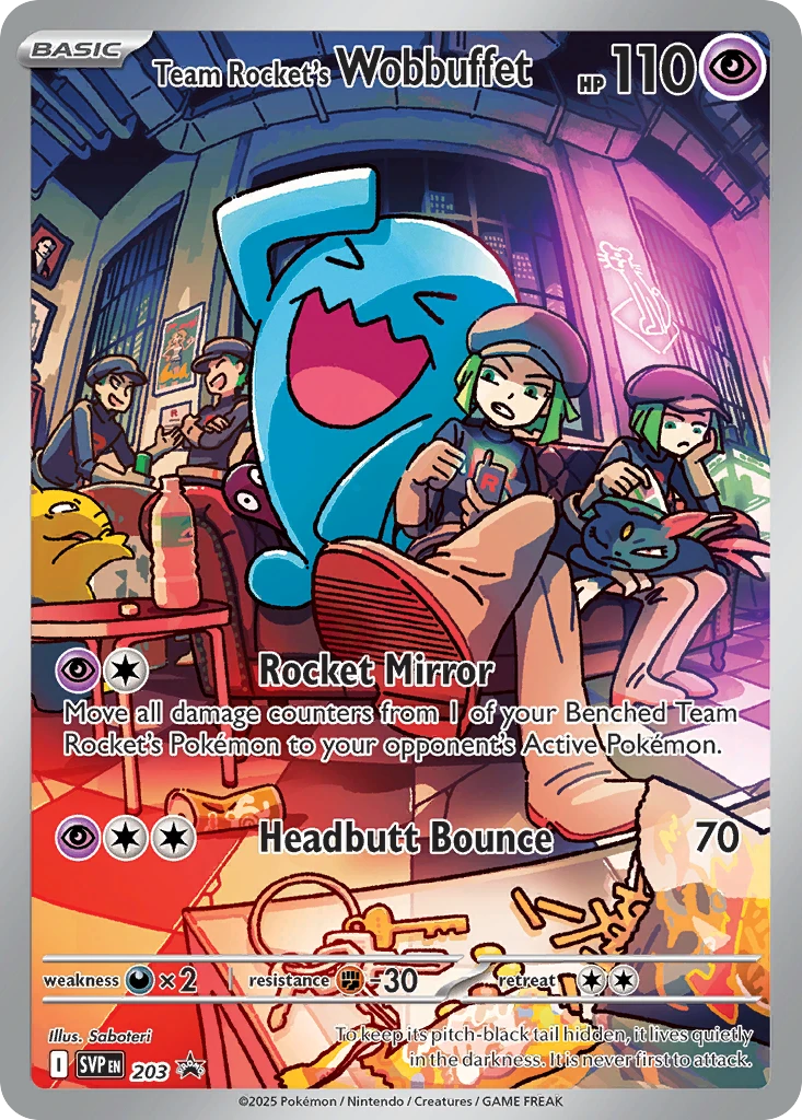 Team Rocket's Wobbuffet card