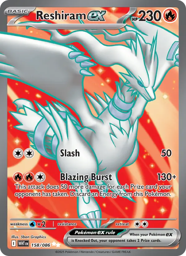 Reshiram ex card