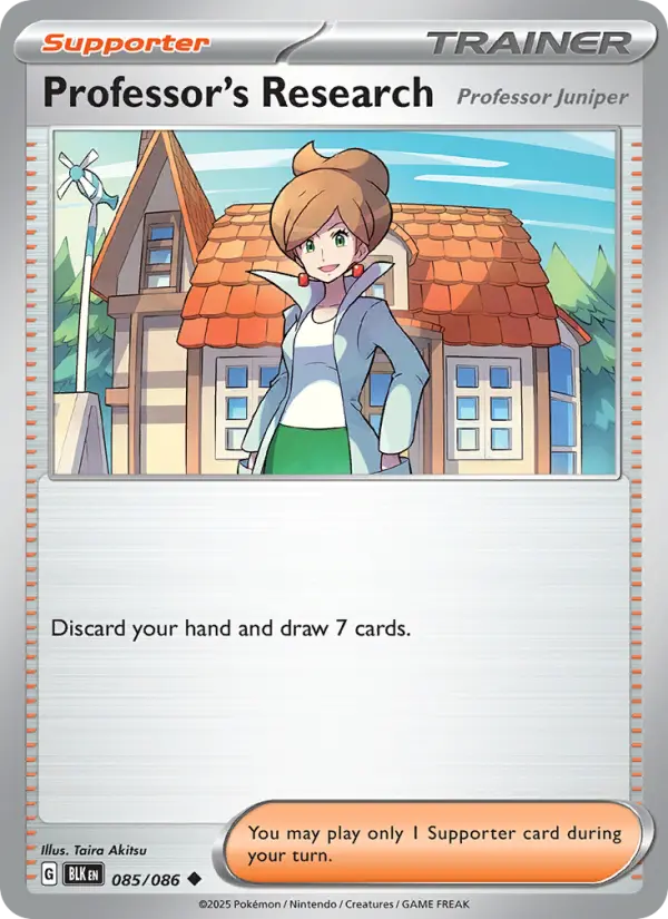 Professor's Research card