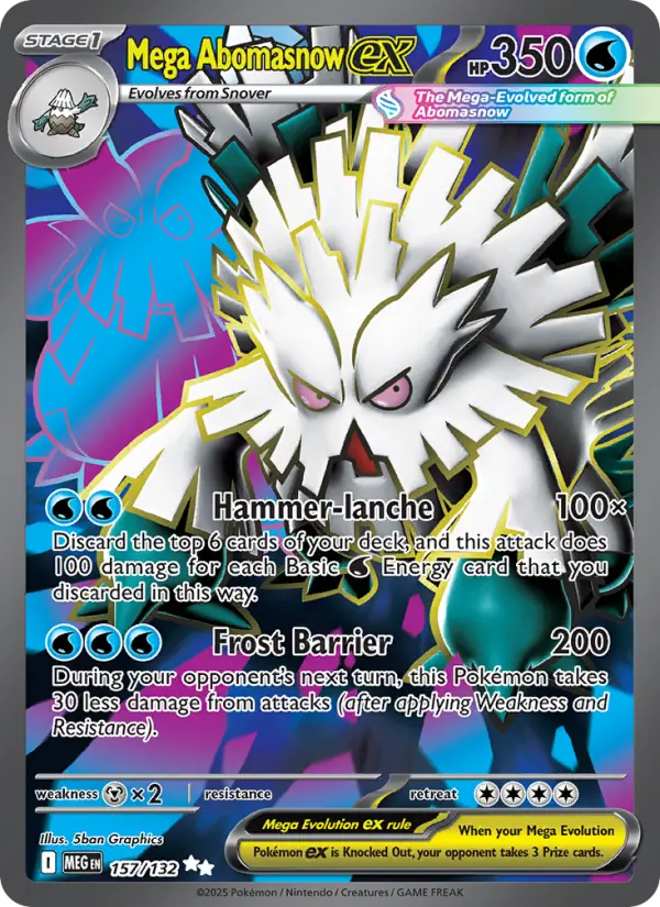 Mega Abomasnow ex card