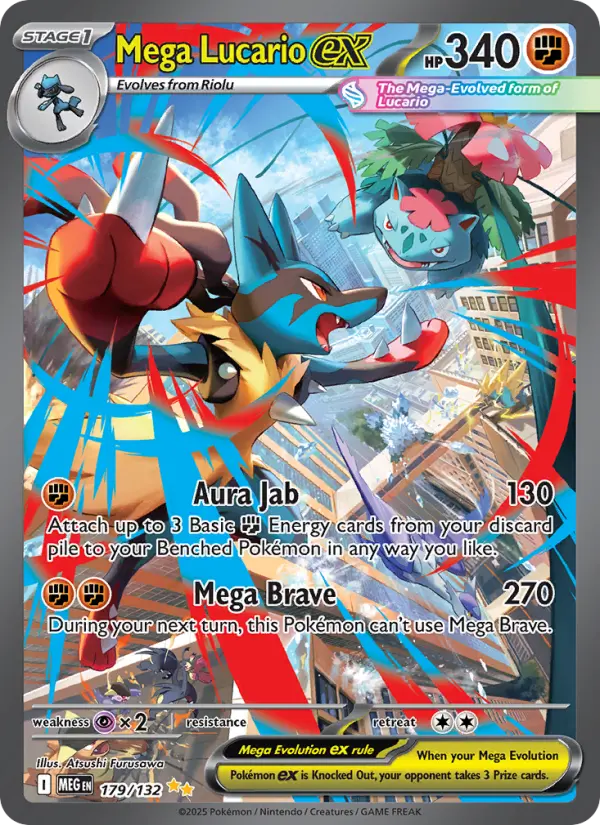 Mega Lucario ex card