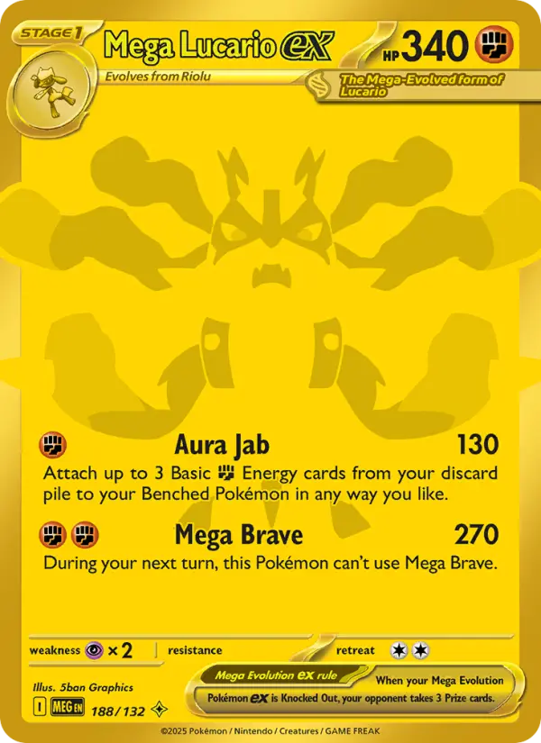 Mega Lucario ex card