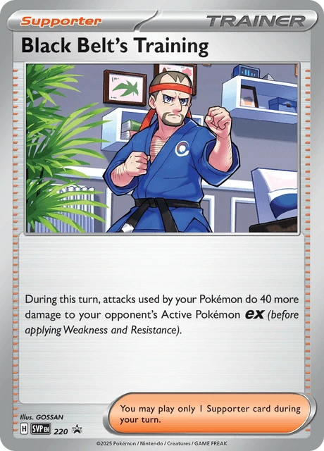 Black Belt's Training card