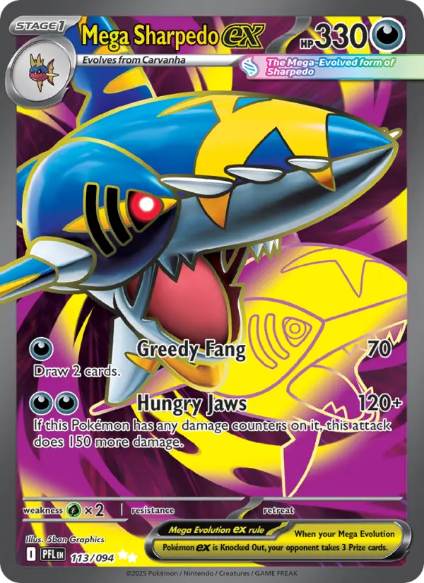 Mega Sharpedo ex card
