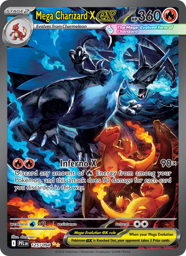 Mega Charizard X ex card