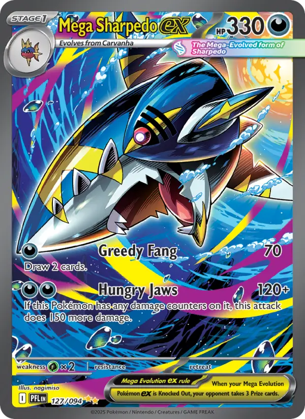 Mega Sharpedo ex card
