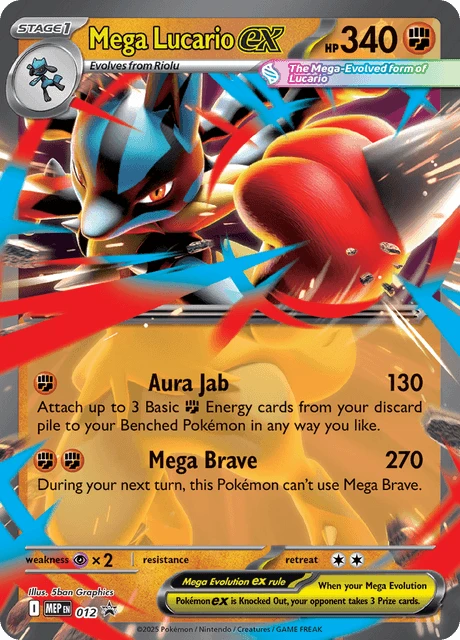 Mega Lucario ex card