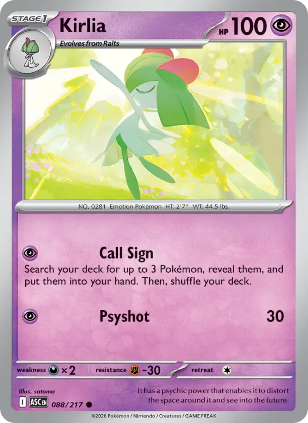 Kirlia card