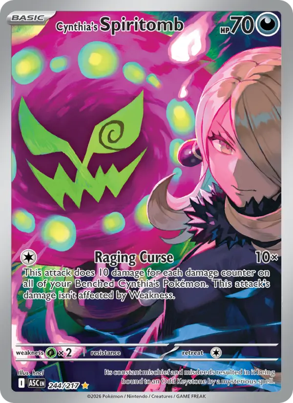Cynthia's Spiritomb card