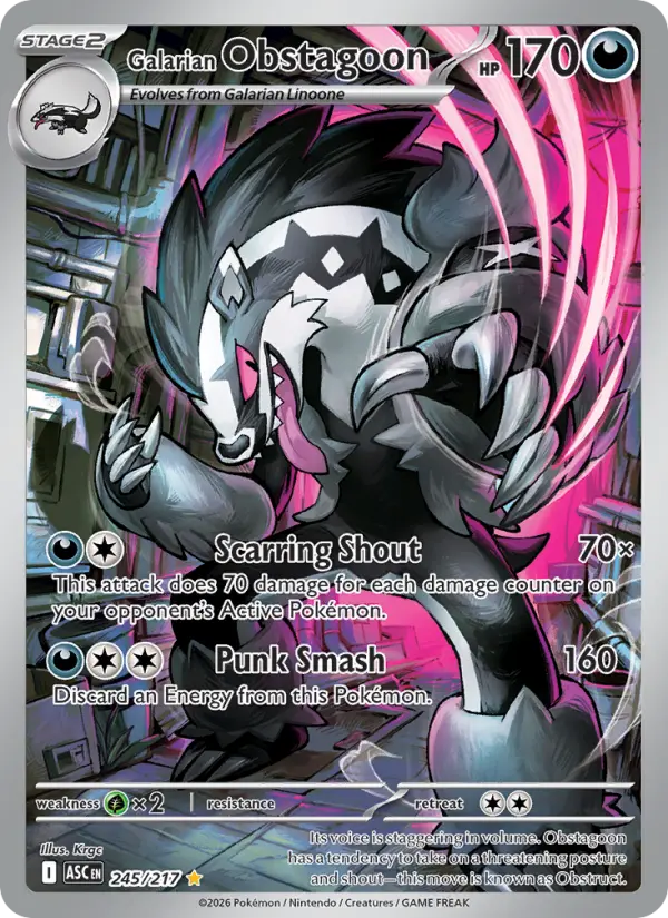 Galarian Obstagoon card