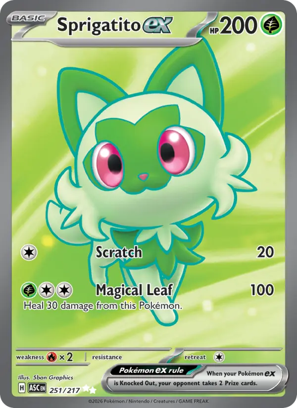 Sprigatito ex card
