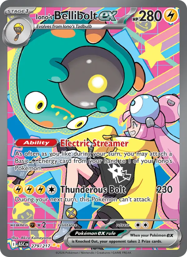 Iono's Bellibolt ex card