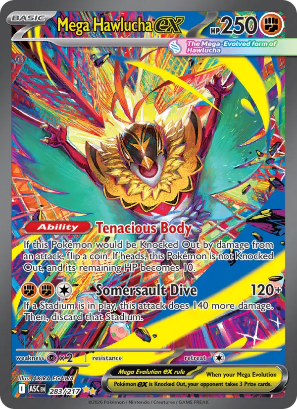 Mega Hawlucha ex card