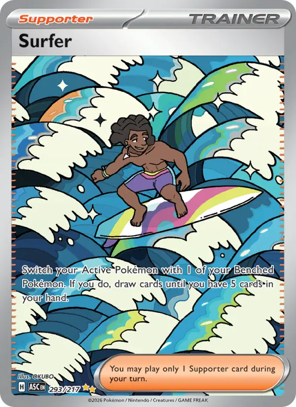 Surfer card