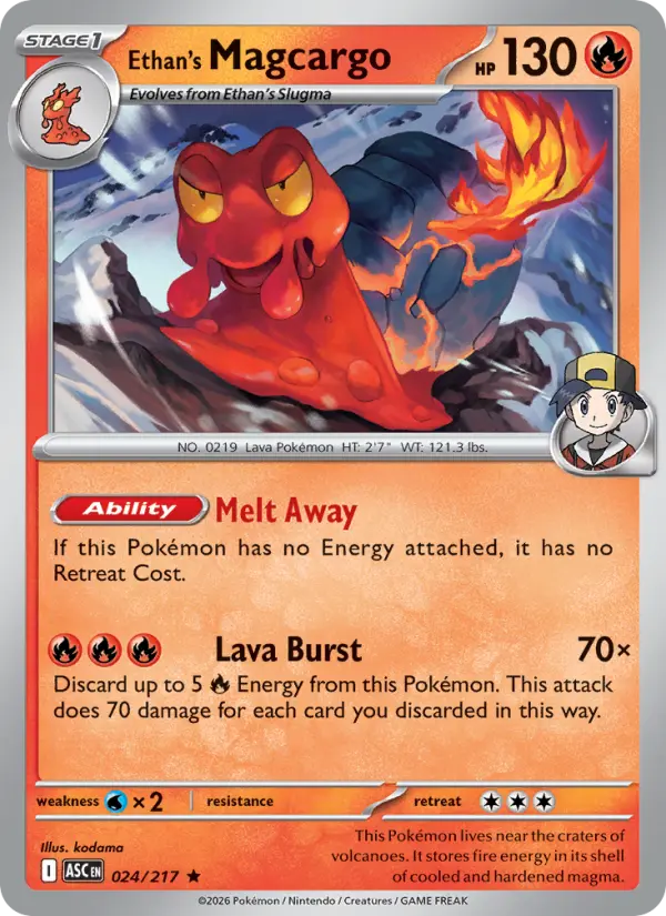 Ethan's Magcargo card