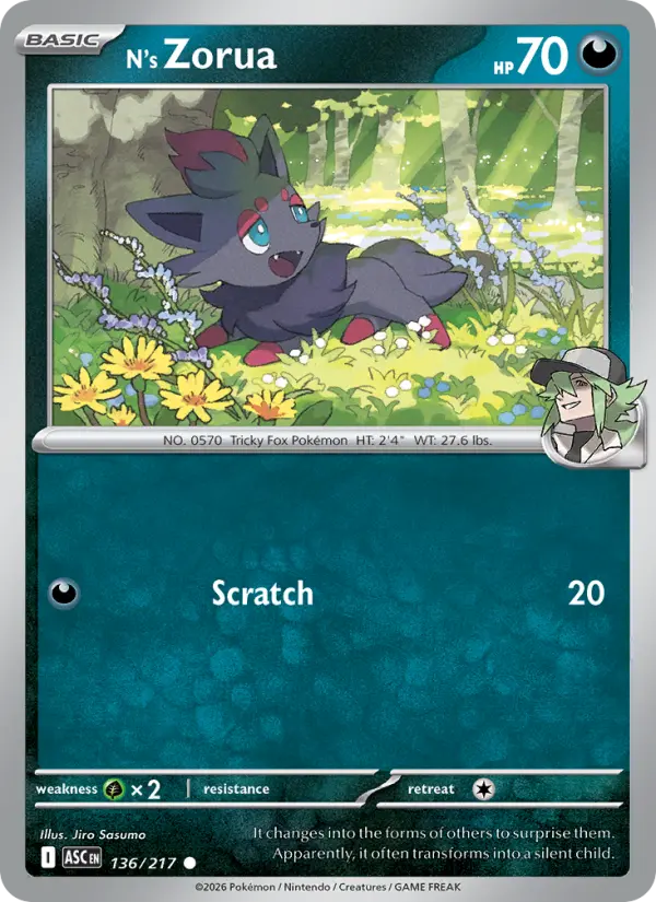 N's Zorua card
