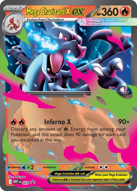 Mega Charizard X ex card