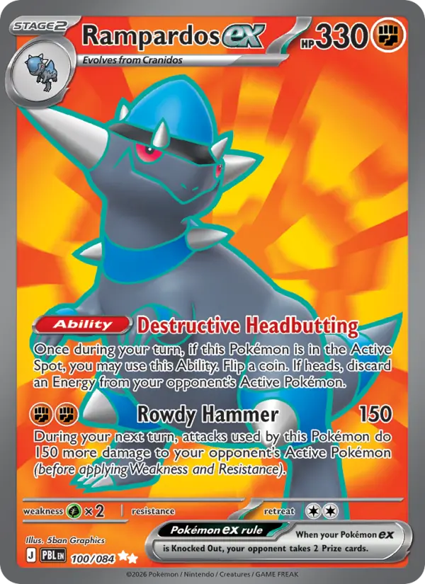 Rampardos ex card